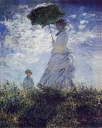 Claude Monet Women with umbrella painting